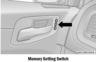 Dodge Charger. DRIVER MEMORY SETTINGS — IF EQUIPPED