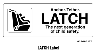 Dodge Charger. Lower Anchors And Tethers For CHildren (LATCH) Restraint System