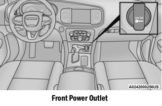 Dodge Charger. Power Outlets