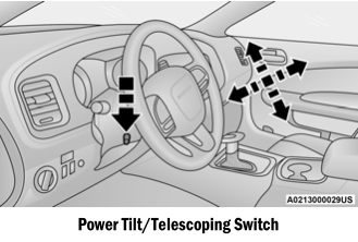 Dodge Charger. Power Tilt/Telescoping Steering Column — If Equipped