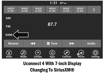 Dodge Charger. SiriusXM® Satellite Radio Mode — If Equipped