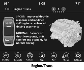 Dodge Charger. Sport Mode